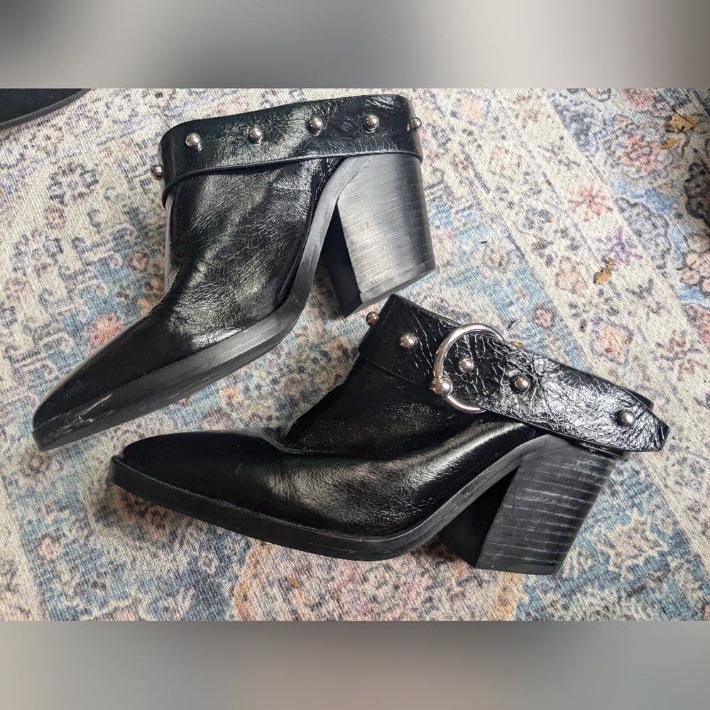 Rebecca Minkoff studded leather slides